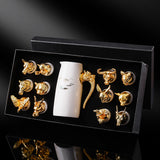 Creative Zodiac White Wine Glass Wine Dispenser Set Manufacturer Wholesale Direct Sales One-Bite Small Wine Glass Souvenir Wine Bottle