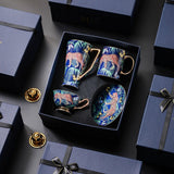 Jungle Cheetah Bone China Coffee Cup & Mug Set