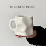 Ins Ceramic Asymmetrical Twist Coffee Mug – Elegant High-End Design
