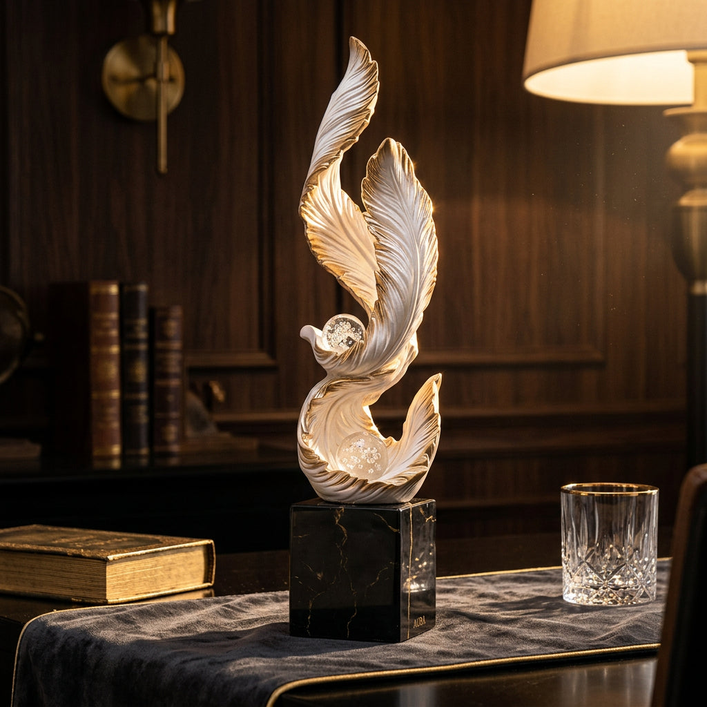 Plume Feather Statement Ornament