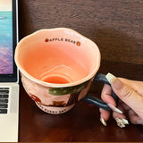 Mug Creative Artistic Ceramic Water Cup 2024 New Style Women's Office Home Breakfast Coffee Cup Accompanying Gift