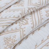 Simple pure cotton bed cover three-piece Nordic double summer cool air conditioning quilt active printing and dyeing breathable comfortable Four Seasons blanket