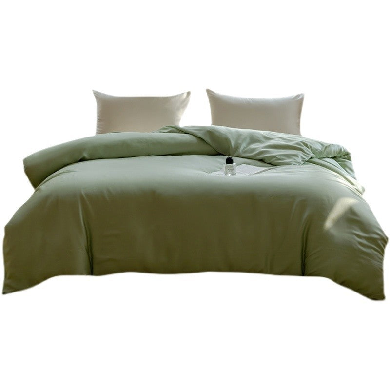 High-end Lanjing Tencel Ice Silk Bed Sheet Single Piece Silky Quilt Cover Single Double Pillow Case Bed Cover for Household