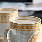 Florence Exquisite European-Style Bone China Mug with Lid and Spoon Julia M LifeStyles