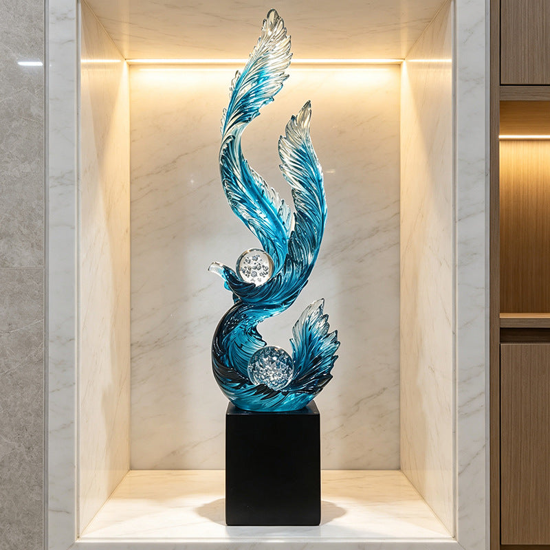 Plume Feather Statement Ornament