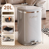 Elegant Foot-Operated Trash Can with Lid by Julia M LifeStyles Julia M Home & Kitchen