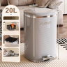 Elegant Foot-Operated Trash Can with Lid by Julia M LifeStyles Julia M Home & Kitchen