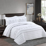Simple pure cotton bed cover three-piece Nordic double summer cool air conditioning quilt active printing and dyeing breathable comfortable Four Seasons blanket