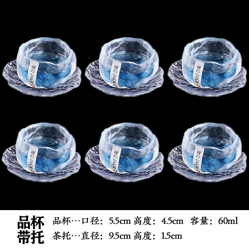 Handmade Retro Japanese Style Mini Glass Tea Cup