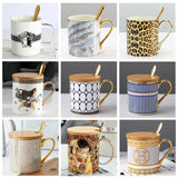 Florence Exquisite European-Style Bone China Mug with Lid and Spoon Julia M LifeStyles