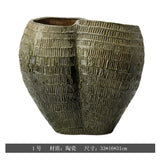 Hand-Painted Ceramic Vase – Wabi-Sabi Inspired Decorative Flower Vessel for the Home