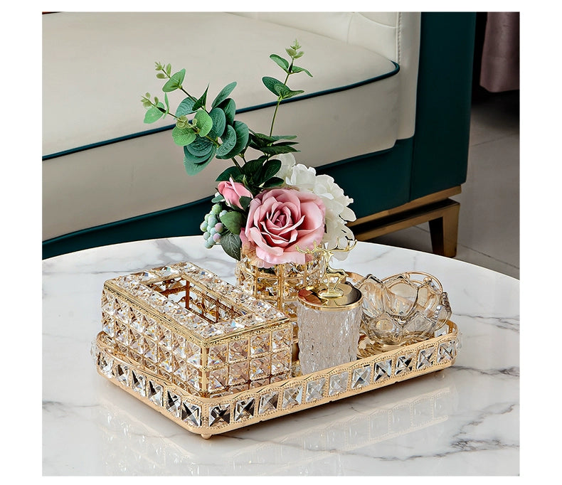 Elegant Crystal Tissue Box - Upgrade Your Space - Julia M LifeStyles