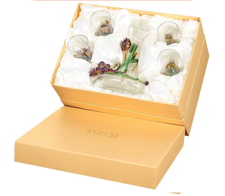 Luxury Crystal Red Wine Decanter Set with Cups by Julia M Home & Kitchen Julia M LifeStyles