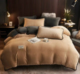 Luxurious Milk Fiber 4-Piece Flannel Bedding Set for Winter Julia M LifeStyles