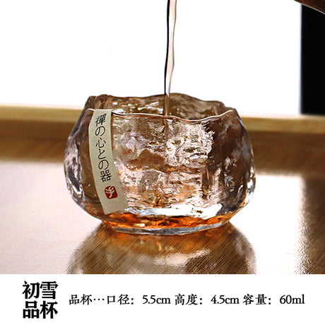 Handmade Retro Japanese Style Mini Glass Tea Cup