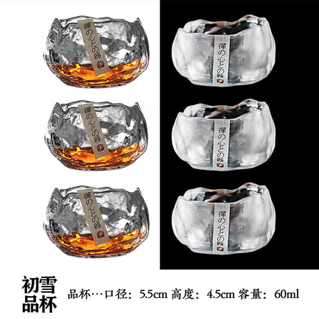 Handmade Retro Japanese Style Mini Glass Tea Cup