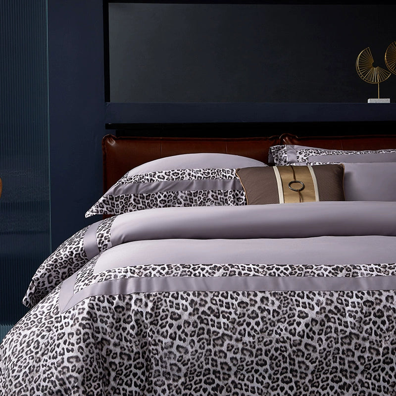 Premium Pima Cotton 4-Piece Bed Sheet Set in Geometric Design