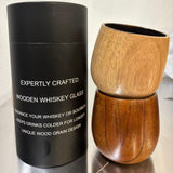 Wooden Whiskey Belly Cup, Jujube Wood Belly Cup, Japanese-Style Wooden Cup, Charcoal-Fired Belly Cup, Carbonized Beer Cup, Wooden Cup