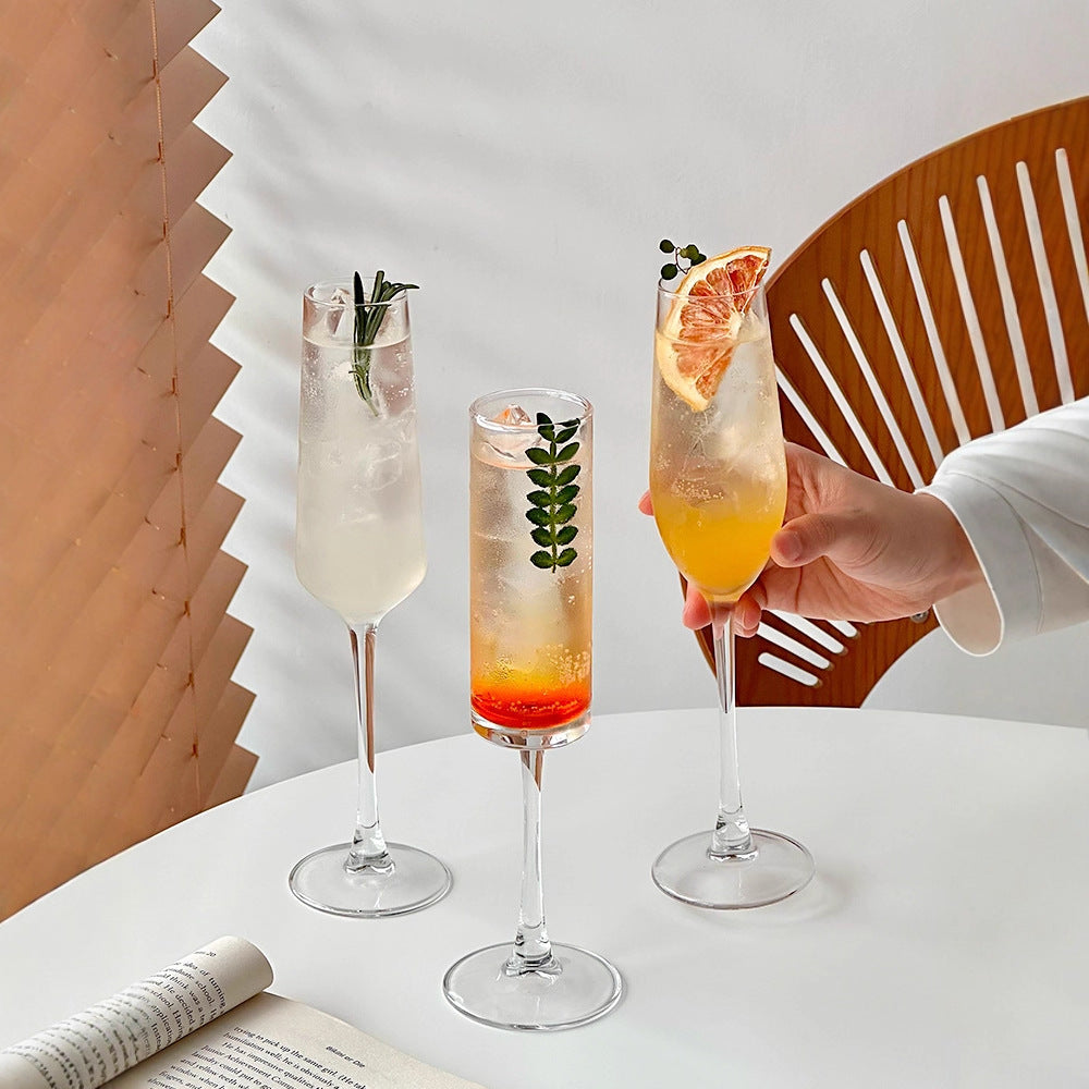High-Looking Ins-Style Sparkling Champagne Glass, Goblet, Wine Glass, Special Cocktail Glass Set, Glass Cup