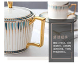 British Afternoon Tea Cup Tea Set Accessible Luxury European-Style High-End Bone China Teapot Luxury Ceramic Coffee Cup Gift Box Julia M Home & Kitchen