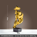 Cross-border Hot Mask Abstract Character Resin Ornaments Living Room Coffee Table Wine Cabinet Statue High-end Home Decorations