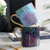 Florence Exquisite European-Style Bone China Mug with Lid and Spoon Julia M LifeStyles