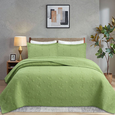 Simple pure cotton bed cover three-piece Nordic double summer cool air conditioning quilt active printing and dyeing breathable comfortable Four Seasons blanket