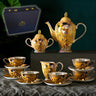 European tea set suit household bone china coffee cup high-end retro British afternoon tea set light luxury coffee set