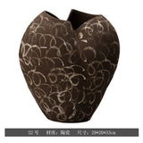 Hand-Painted Ceramic Vase – Wabi-Sabi Inspired Decorative Flower Vessel for the Home