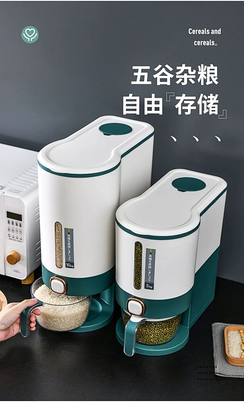 Luxurious Seal & Dispense Rice Storage Bucket Julia M LifeStyles