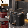 Elegant Foot-Operated Trash Can with Lid by Julia M LifeStyles Julia M Home & Kitchen