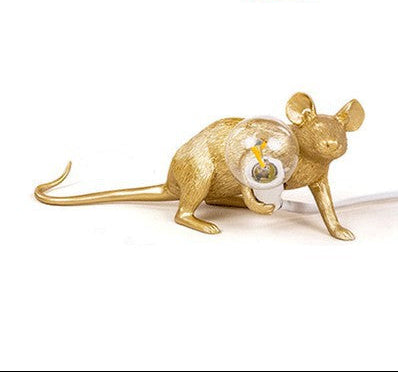 Cross-Border Mouse Table Lamp Nordic Animal Lamp Light Luxury Living Room Bedroom Industrial Style Creative Decoration Mouse Lamp