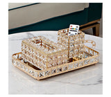 Light Luxury Style Crystal Tissue Box