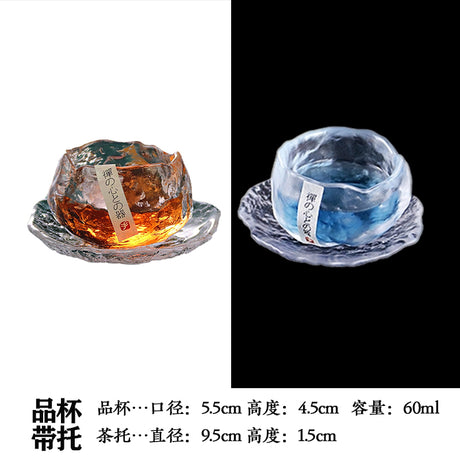 Handmade Retro Japanese Style Mini Glass Tea Cup