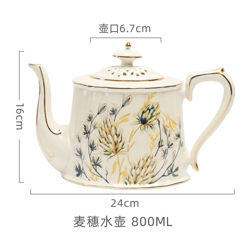 British Retro Ceramic Coffee Cup and Saucer Set European Afternoon Tea Tea Set French Home Cup Manufacturer Direct Sale