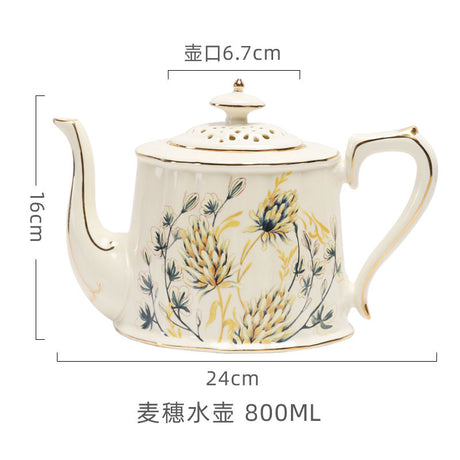 British Retro Ceramic Coffee Cup and Saucer Set European Afternoon Tea Tea Set French Home Cup Manufacturer Direct Sale