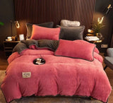 Luxurious Milk Fiber 4-Piece Flannel Bedding Set for Winter Julia M LifeStyles