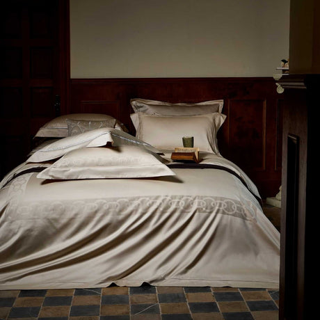 Egyptian Long-Staple Cotton Four-Piece Set with Large Aesthetic High-End Modern Model Room Jacquard Quilt Cover Bedding