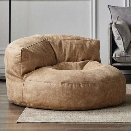 Leather Lazy Bean Bag Chair Cover