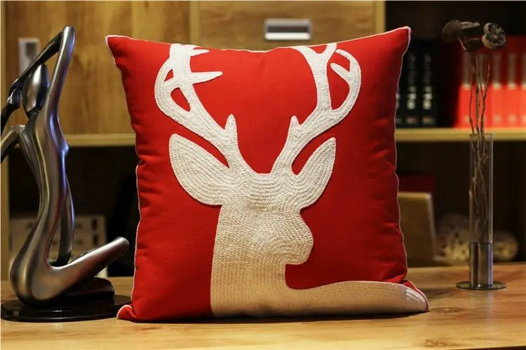 Office New Year Christmas Gift Pillow Embroidery - Julia M LifeStyles