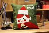 Office New Year Christmas Gift Pillow Embroidery - Julia M LifeStyles