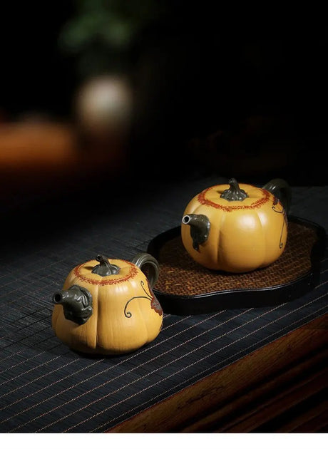 Opulent Dark-Red Enameled Pottery Teapot - Julia M LifeStyles