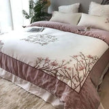 Opulent European Elegance Egyptian Cotton Bedding Set with Embroidery - Julia M LifeStyles