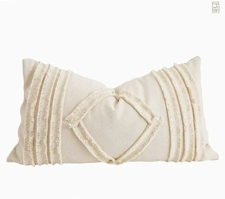 Original Modern Minimalist Natural Style Sofa Bedroom Cotton Geometric Cushion Cushion Square Pillow Back Pillow Case - Julia M LifeStyles