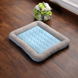 Pet Cooling Pad Bed For Dogs Cats Puppy Kitten Cool Mat Pet Blanket Ice Silk Material Soft For Summer Sleeping Blue Breathable - Julia M LifeStyles