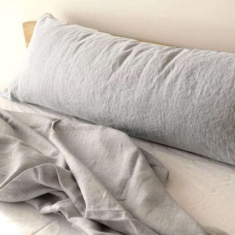 Pure Linen Double Long Pillowcase Pure Linen Double Long Pillowcase 1005005182509805-pea green-51x90cm hugging pillows 37