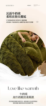 Red Velvet Dual-Use Duvet Cover & Plush Blanket - Julia M LifeStyles