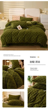 Red Velvet Dual-Use Duvet Cover & Plush Blanket - Julia M LifeStyles