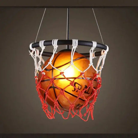 Retro Basketball Pendant Lamp for Sports-Themed Decor - Julia M LifeStyles