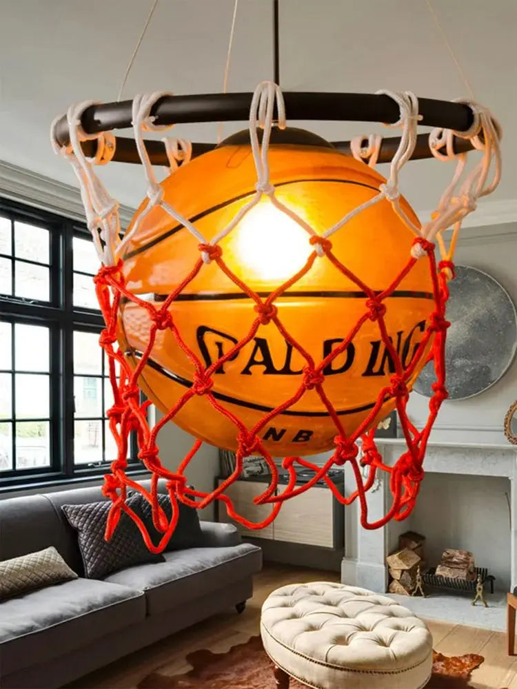 Retro Basketball Pendant Lamp for Sports-Themed Decor - Julia M LifeStyles